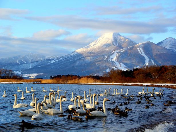 Lake Inawashiro - also known as the "Heavenly Mirror Lake" 